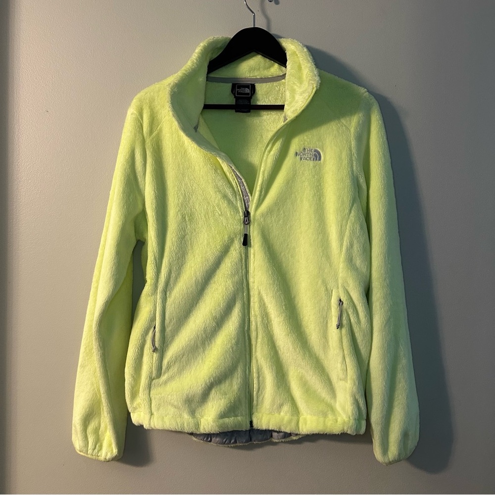 The North Face Women's Neon Yellow Teddy Jacket